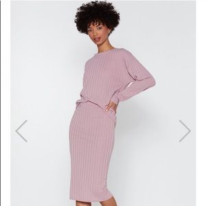 Nasty Gal lilac skirt set